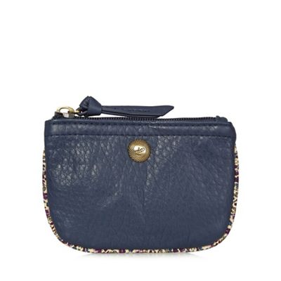 Navy washed coin purse